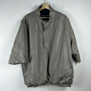 Footjoy Mens XL Dryjoy Gray/Green Mid Sleeve‎ Windbreaker